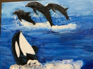 WHALE AND DOLPHEN